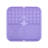 Tapis de léche en silicone pour chien et chat . Assiette anti glouton .