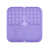 Tapis de léche en silicone pour chien et chat . Assiette anti glouton .