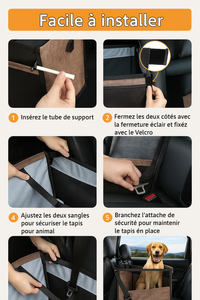 Panier de siège pour voiture pour chien ou chat