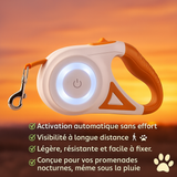 FlexiLED Laisse rétractable avec LED