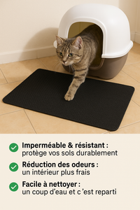 LitiPro™ - Tapis de litière imperméable pour chat